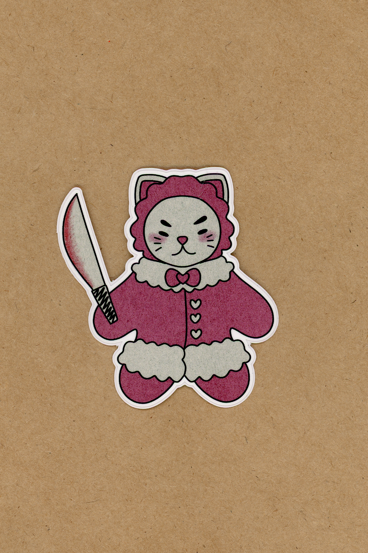 Stabby Pink Coat Kitty