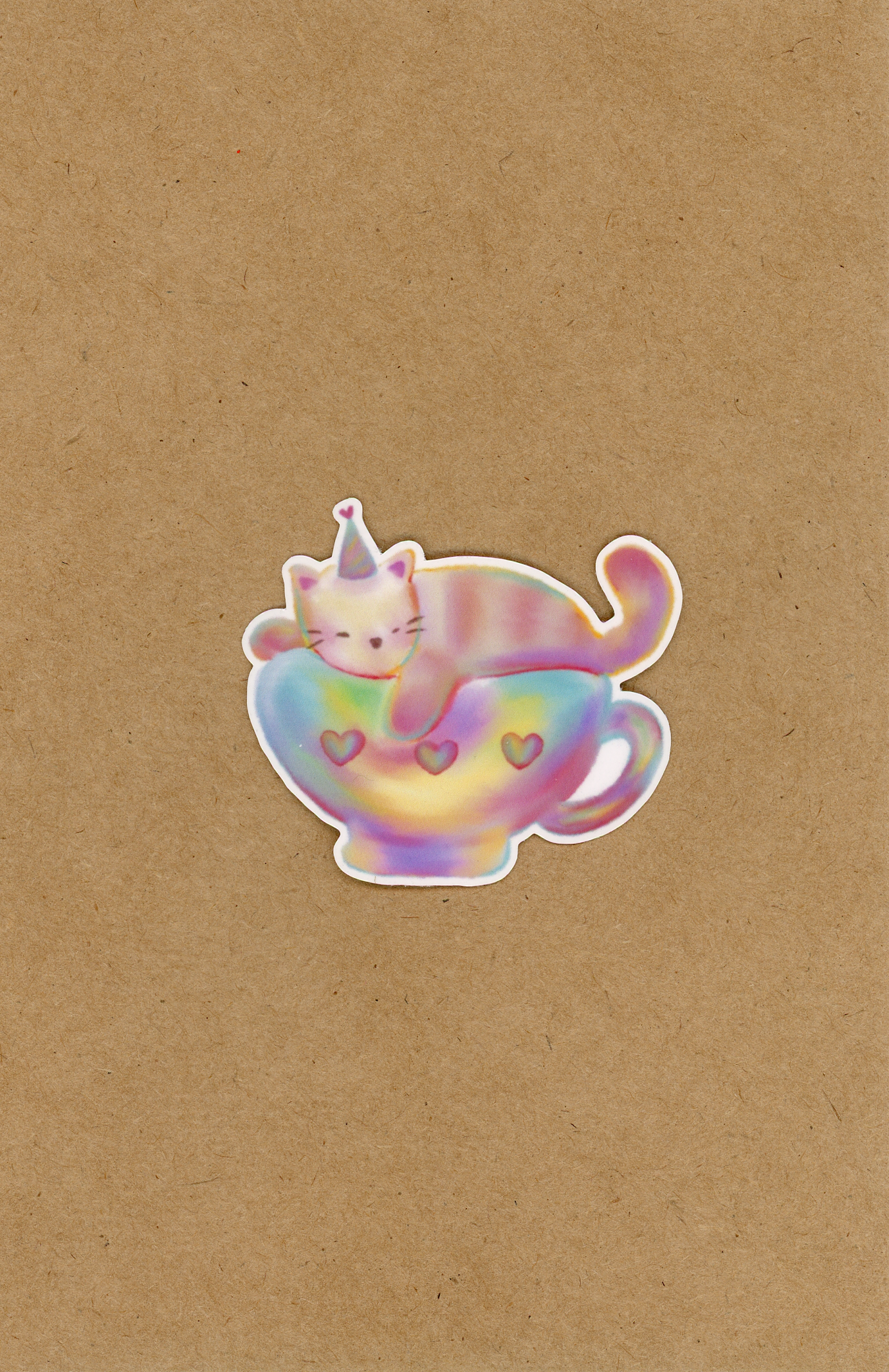 Sleepy Teacup Cat