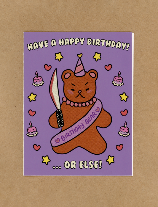 Stabby Birthday Sash